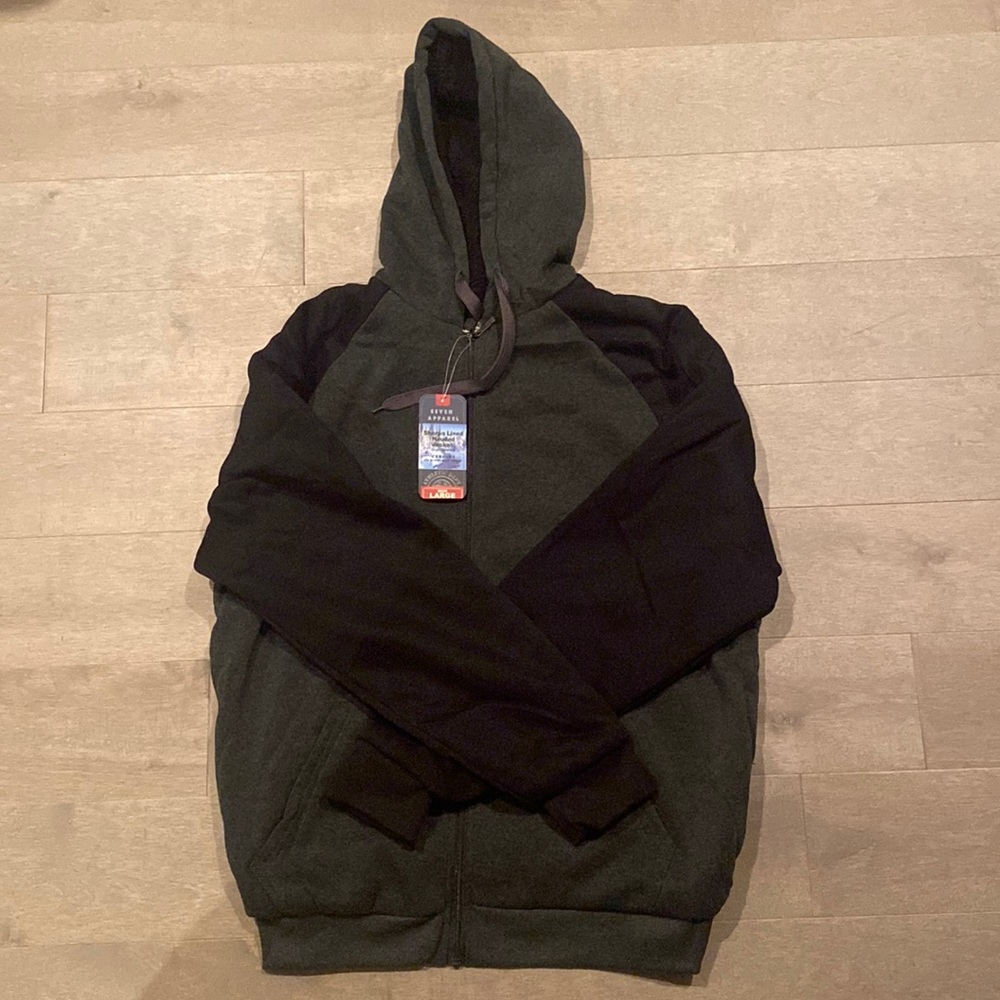 Seven Apparel sherpa lined hoodie